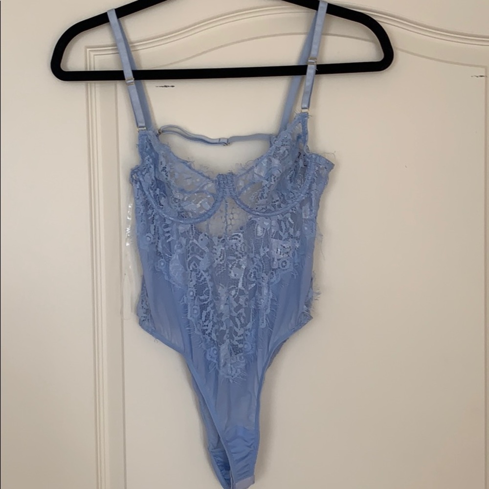 NEVER WORN! sky blue body suit